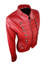Womens Slim Fit Military Style Red Leather Jacket