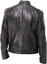 Mens Slim Fit Cafe Racer Black Real Leather Jacket