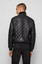 SLIM FIT QUILTED JACKET IN WAXED LEATHER SLIM FIT QUILTED JACKET IN WAXED LEATHER