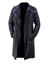 Mens Long Trench Leather Coat