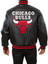 Chicago Bulls Black Real Leather Jacket