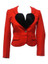 VIVIENNE HEART LAPEL SHAPE RED BLAZER