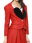 VIVIENNE HEART LAPEL SHAPE RED BLAZER
