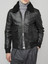 Black fur Leather Jacket