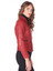 high quality Womens red leather Motorcycle jacket
