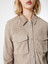 Women Grey Button Closer Cotton Jacket