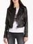 Short-Touch Women's Black Biker Leather Jacket