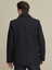 Versatile Men's Black Wool PeaCoat