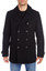 Men's Black Wool Blend Coat