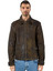 Men's Retro Genuine Brown Leather Jacket