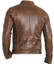 Chocolate Brown Mens Moto Jacket