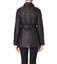 Women's Quilted Trench Coat In Black