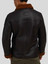 Mens Classy Natural Black Shearling Leather Jacket