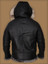 Men Black Shearling Jacket With Fur Hoodie