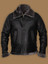 Men Black Shearling Jacket With Fur Hoodie