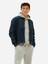 Men Bomber Blue Soft Leather Jacket