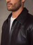 Vintage Men Black Leather Jacket