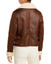 Women’s Brown Shearling Moto Brown Jacket