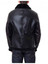 Mens Sheepskin Fur Folding Collar Biker Jacket