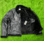 Mens Fur Folding Collar Black Jacket