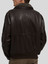 Mens Dark Brown Fur Stylish Leather Jacket
