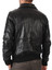 Mens Black Fur Collar Bomber Jacket