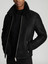 Mens Shearling Biker Fur Collar Jacket