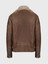 Shearling Brown Biker Leather Jacket