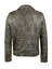 Men's Grey Coffel Leather Jacket