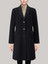 Slim Longline Black Women Coat
