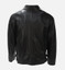 Men's Black & White Cafe Racer Leather Jacket