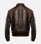 Men's Coffee Brown Bomber Leather Jacket