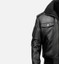 Men's Aviator Black Leather Bomber Jacket