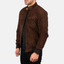Men's Sven Mocha Suede Brown Bomber Jacket
