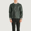 Men's Willis Green Leather Varsity Jacket