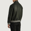 Men's Walton Green Leather Varsity Jacket