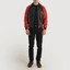 Men's Walton Black & Red Leather Varsity Jacket