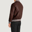 Men's Pascal Maroon Leather Varsity Jacket