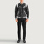 Men's Liberte New Jersey Black Leather Varsity Jacket
