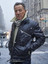 Black Bruce Springsteen Leather Fur Jacket Mens