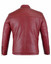 Mens Vintage Slim Fit Red Genuine Leather Jacket