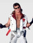 Wrestler Shawn Michaels White Leather Vest
