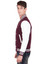 Mens Maroon and White Varsity Jacket