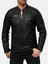 Men Piped Sleeve Motorcycle Jacket