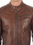 Amazing Brown Biker Leather Jacket For Men