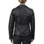 womens Real leather Leather biker jacket in Black