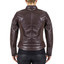 Womens Brown Leather Motorcycle Jacket