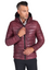 Men Maroon Sheep Leather biker hooded collar Jacket Men Maroon Sheep Leather biker hooded collar Jacket