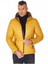 Men yellow Polyester Lining hooded Jacket