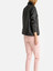 Asymmetrical Black Leather Jacket For Women